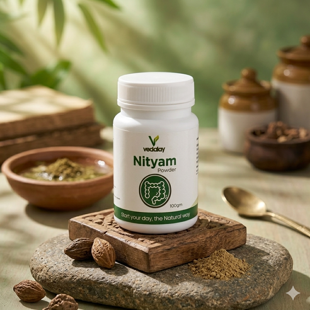 Vedalay Nityam Powder – Natural Colon Cleanse & Daily Digestive Support for Smooth Mornings (100g)